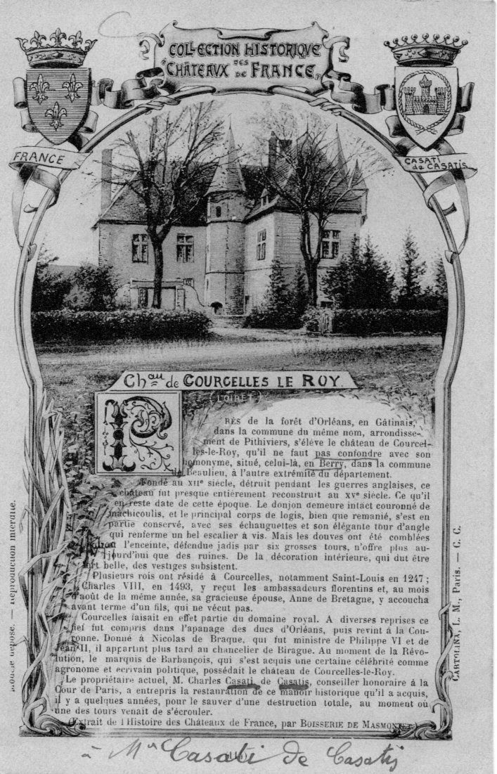 Mairie de CourcellesleRoi et sa commune (45300) (Loiret).