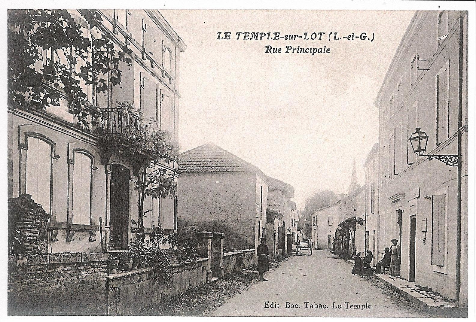 Photos et carte postales anciennes du TemplesurLot Mairie du Temple